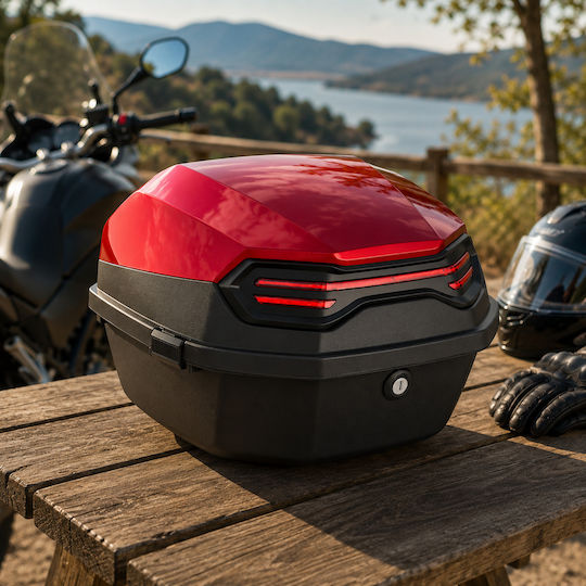 FIXATO Topcase Motocicletă Roșie