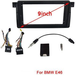 Smartic Πρόσοψη Συμβατή με Οθόνη 9" για BMW Σειρά 3 / E46 1997-2005