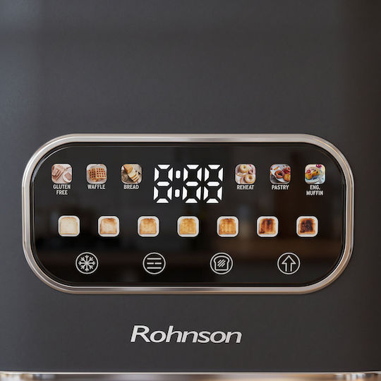 Rohnson 2 Slot Toaster 900W Inox
