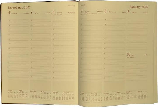 Letts Wochenkalender 2027 21 × 26 cm