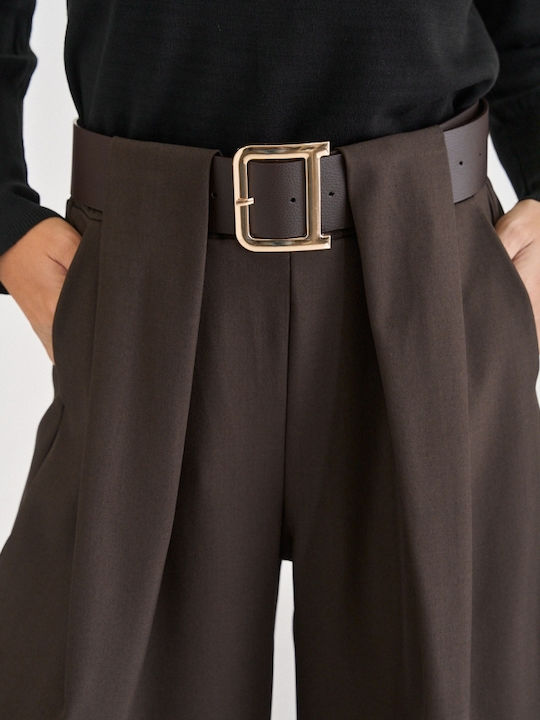 Women's Dark Brown Bermudas
