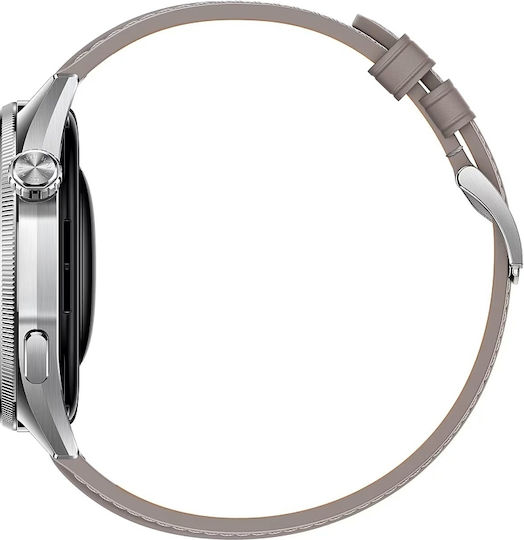 Huawei Watch GT 7 Edelstahl 46 mm Wasserdicht mit Herzfrequenzmesser (Grau)