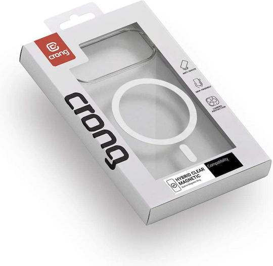 Crong Husă Hibridă Transparentă cu Spate Magnetic și Curea Transparentă (Poco X8 Pro)