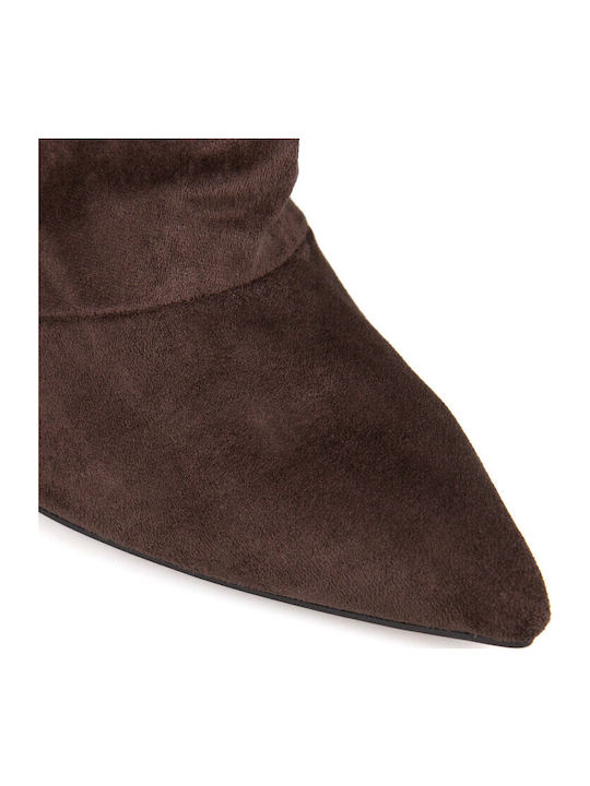Suede Women's Brown Ankle Boots