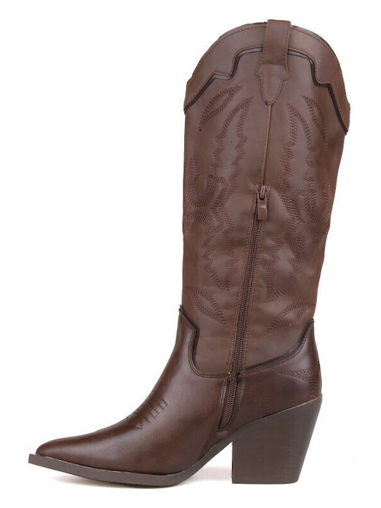 Damenstiefel Cowboy Braun