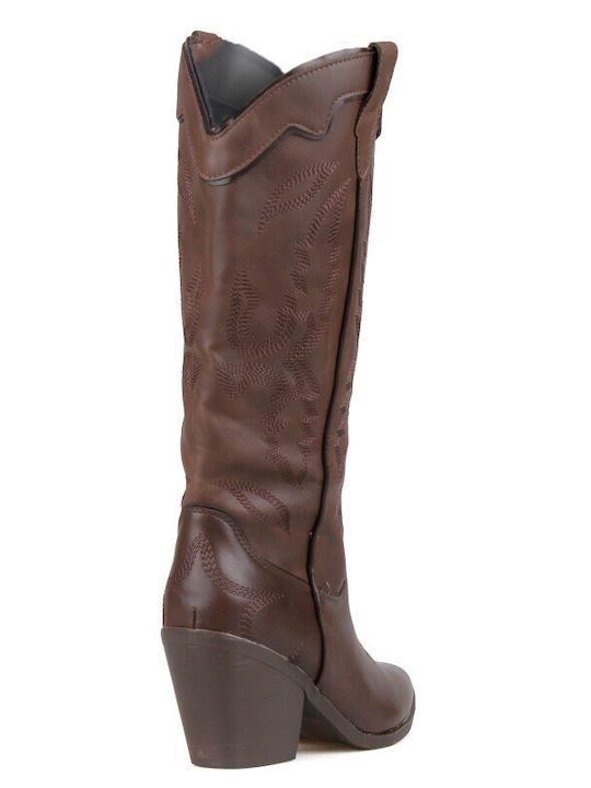 Damenstiefel Cowboy Braun