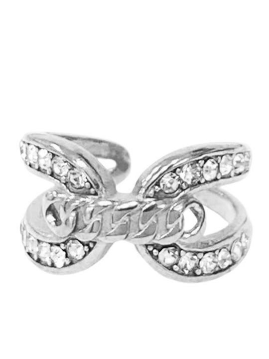 Damen Stahl Vergoldeter Ring