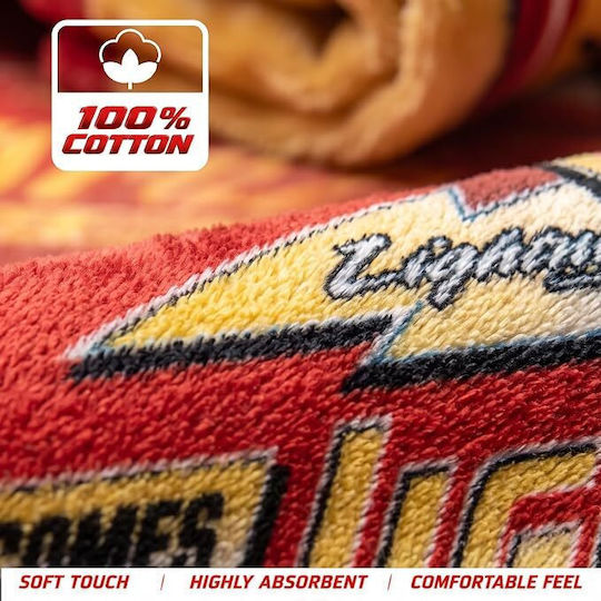 Плажна кърпа Cars McQueen 70x140 см – 100% памук