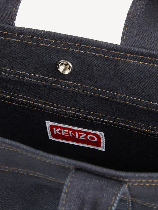 Geantă Tote de Damă din Material Textil Albastru Marin