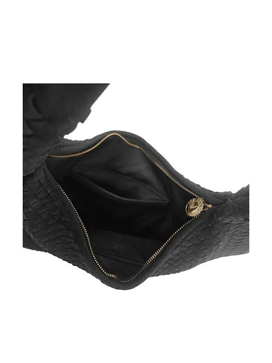 Women's Hobo Bag Suede Black