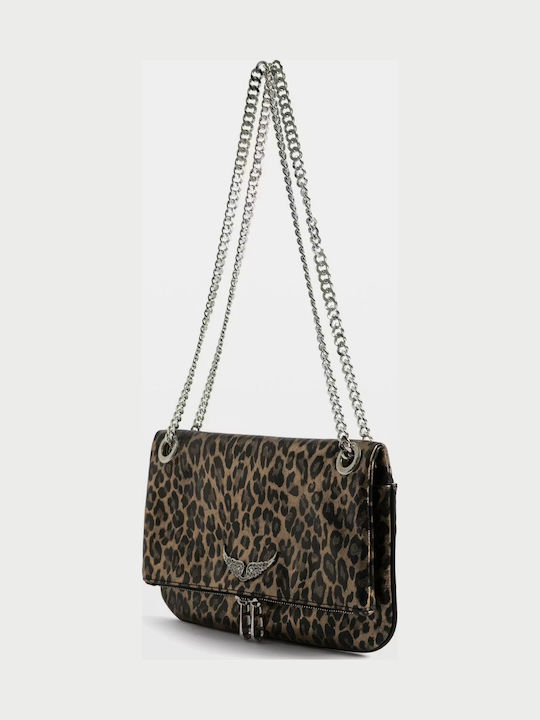 Rock Γυναικείο Clutch Καφέ