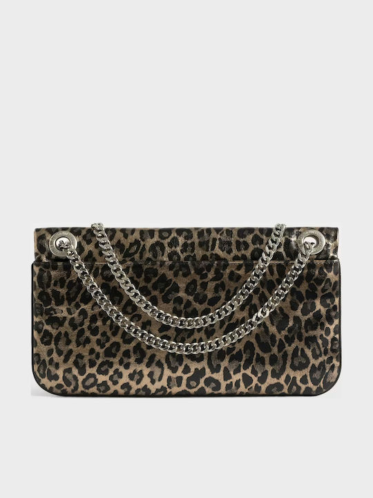 Rock Γυναικείο Clutch Καφέ