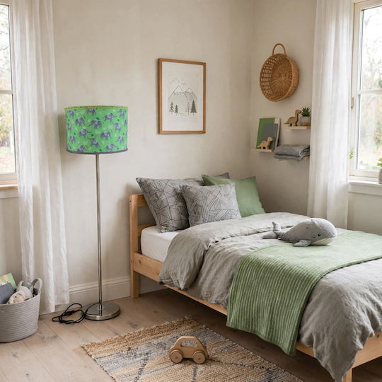 Grey Elephant Floor Lamp with E27 Bulb Socket Grey Grey Elephant Floor Lamp with E27 Bulb Socket Grey