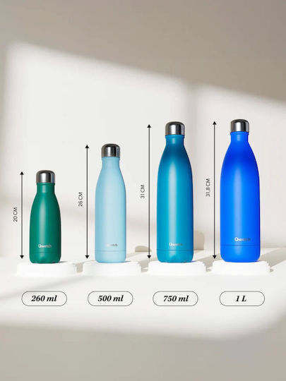 Qwetch Stainless Steel BPA Free Thermos Bottle 260ml Pop Orange Orange