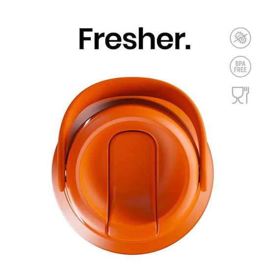 ION Audio Μπουκάλι Θερμός Ανοξείδωτο 360ml Tangerine Orange