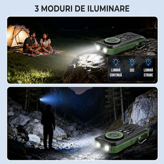 Linomag Ηλιακό MagSafe Power Bank 20000mAh 22.5W Power Delivery Πράσινο