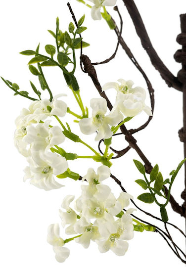 Künstlicher Dekozweig Kirschblüte Weiß 96 cm Artekko