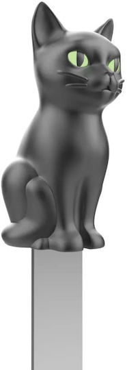 Meta L Morphose 3d Σελιδοδείκτης Sitting Black Cat