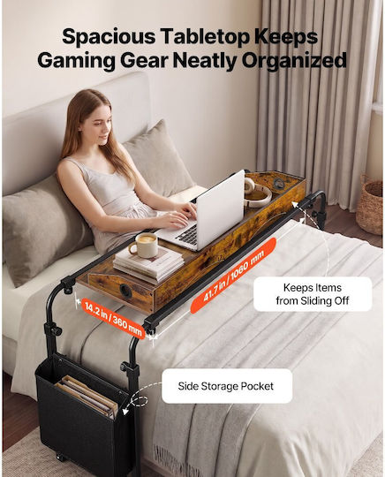 Vevor Brown Laptop Table BSCSZZSHKSCS2RMSU001V0