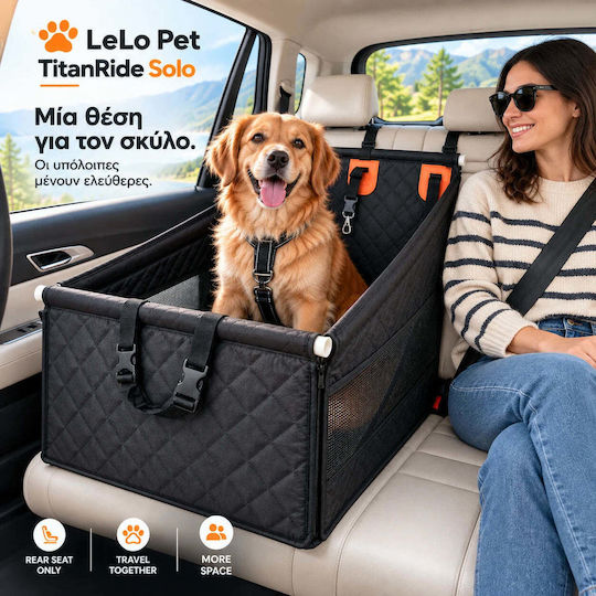 Lelo Pet – Premium Αδιάβροχο Κάλυμμα Καθίσματος Αυτοκινήτου για Σκύλο Μαύρο