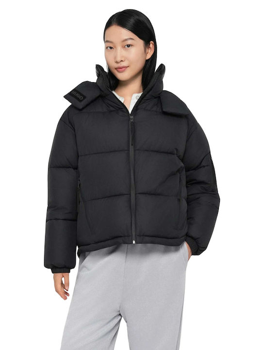 Farida 2 Kurze Damen-Winterjacke Black