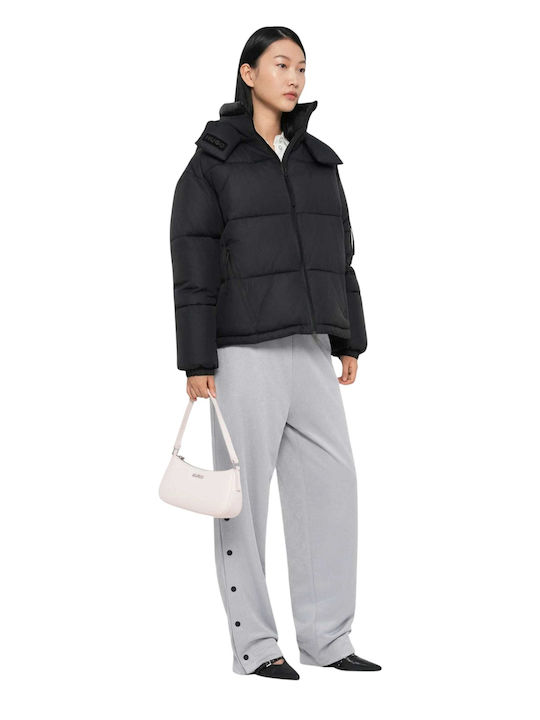 Farida 2 Kurze Damen-Winterjacke Black