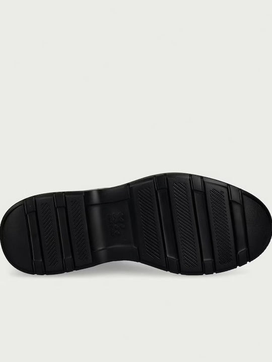 Nash Leather Black Combat Boots