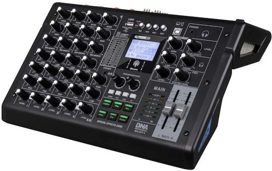 DNA DNA MIX-EFF 6 Analoges 6-Kanal-Mischpult / 24 XLR-Eingänge & Bluetooth