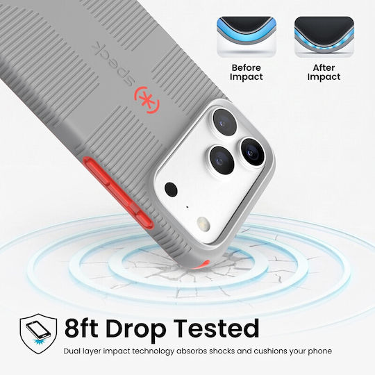 Speck Candyshell Grip Back Cover Πλαστικό Γκρι (iPhone 18 Pro Max / 17 Pro MaxNokia 2.4)