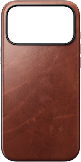 Nomad Modern Bumper Leder / Gehärtetes Glas / Kunststoff / Silikon Beige (iPhone 18 Pro / 17 Pro)