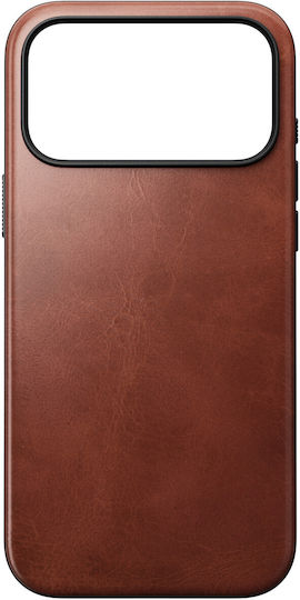 Nomad Modern Bumper Leder / Gehärtetes Glas / Kunststoff / Silikon Beige (iPhone 18 Pro / 17 Pro)