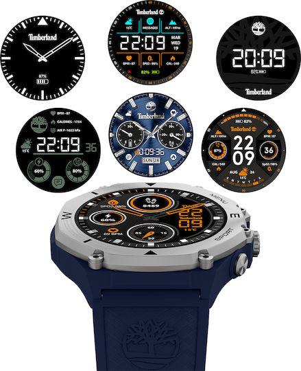 Timberland Trail Force S2 50 mm Smartwatch cu Monitor de Ritm Cardiac (Maro)