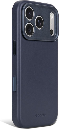Decoded Husă Spate Din Piele Albastru Marin (iPhone 18 Pro Max / 17 Pro MaxXiaomi 17 Pro Max)