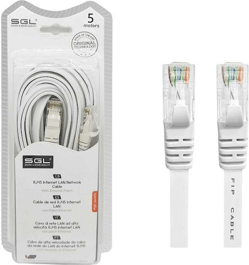 SGL U/UTP Network Cable Ethernet 5m White