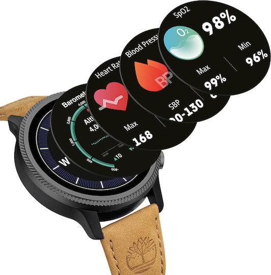 Timberland Trail Force S1 48mm Smartwatch με Παλμογράφο (Ταμπά)