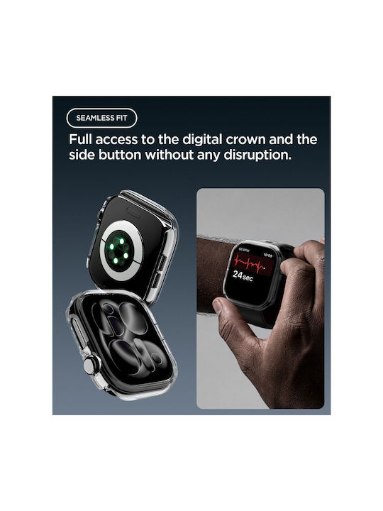Spigen Kunststoffhülle in transparenter Farbe für Apple Watch 12 (42 mm)