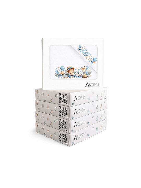 Astron Italy Babyhandtuch-Set 2 Stück, Weiß, 500 g/m²,