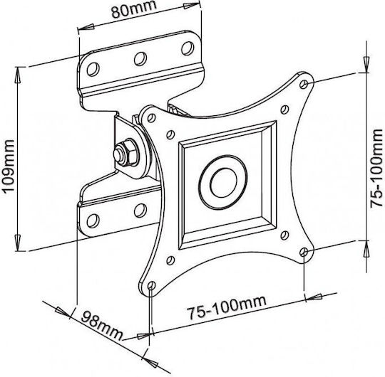 Stell Accessories SHO 1100 Βάση Τηλεόρασης Τοίχου έως 30" και 23kg