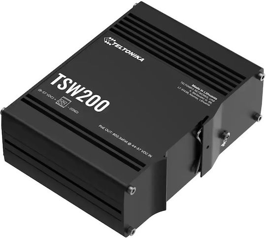 Teltonika TSW200 Switch Negestionat Strat 2 PoE+ cu 10 Porturi Gigabit Ethernet (1Gbps) și 2 Porturi SFP