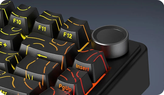 Aula F75HE Kabelloses Gaming-Tastatur 75% mit Magnetischen Schaltern und RGB-Beleuchtung Englisch US Schwarz/Grau