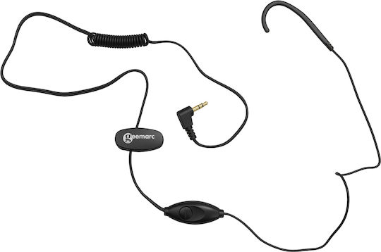 Geemarc 3.5mm Jack Senior Earphone In-line Mic Hearing Aids Black