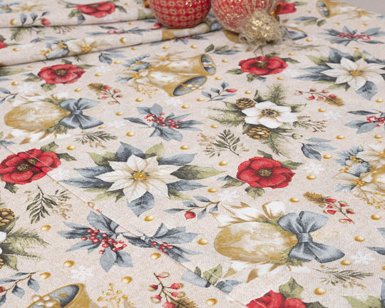 Viopros Set of Christmas Fabric Placemats 45x32 cm 4 Pieces