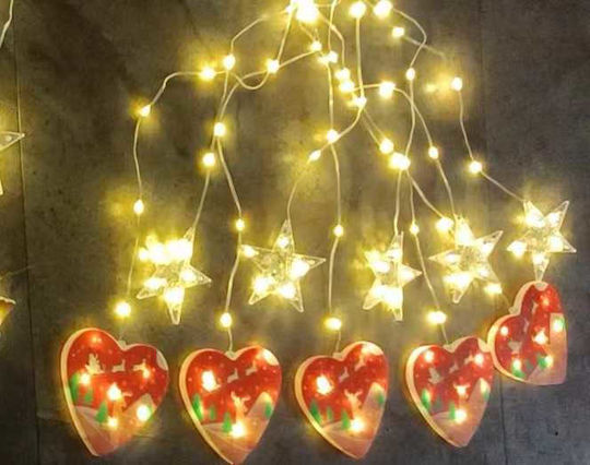 Weihnachtsdeko LED-Lichtervorhang Herz 10-100 l 150150