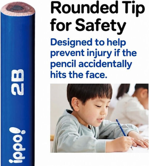 Tombow Ippo Pastel Wooden Pencils 12pcs 2b Triangular Correct Holding Mp-sepb01-2b 4901991023954