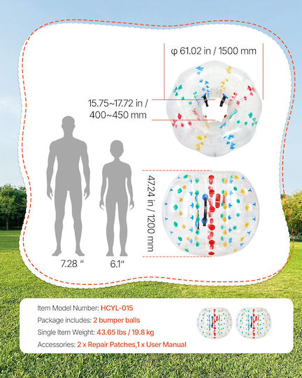 Vevor Spielplatzbälle Transparent-weiß