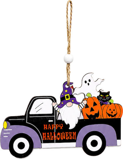 Wooden Halloween Ornament 11x7cm Carnavalista 232836 Random Design Selection