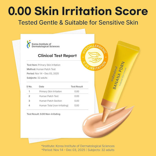 Banana Pdrn Eye Cream for Dark Circles & Moisturising With Colour 15gr