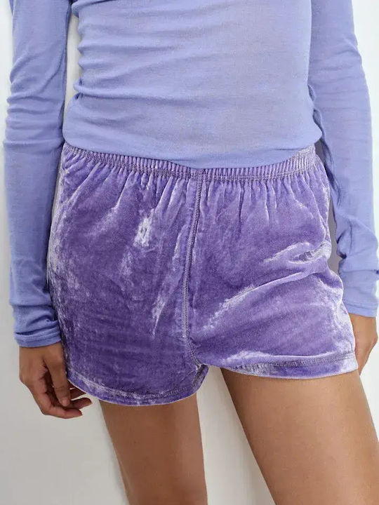Massachusetts Summer Women's Cotton Long Sleeve Blouse Purple