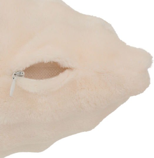 Μαξιλάρι Καναπέ A-s Zephy από Γούνα Ivory 40x40εκ.