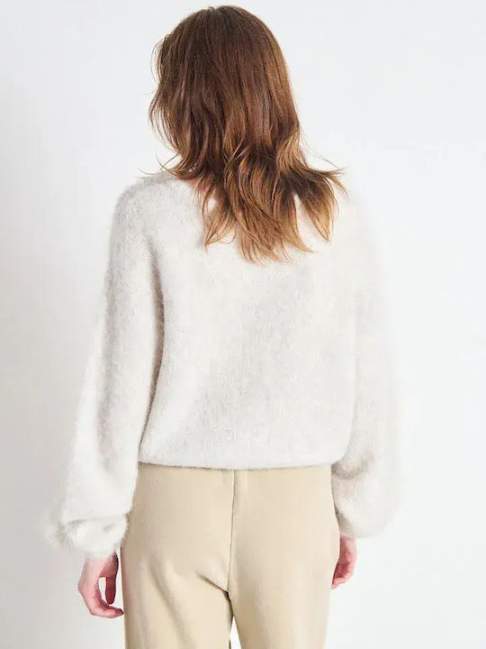 Niby Women's Long Sleeve Cropped Sweater Lilac